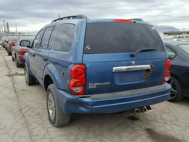 1D4HB48N65F551643 - 2005 DODGE DURANGO SL BLUE photo 3