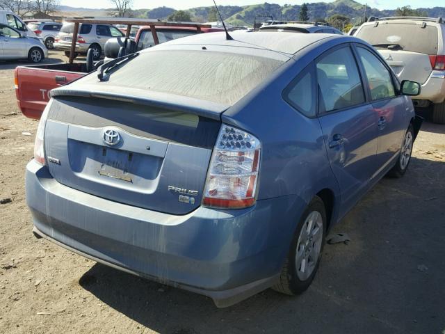 JTDKB20U677634884 - 2007 TOYOTA PRIUS BLUE photo 4