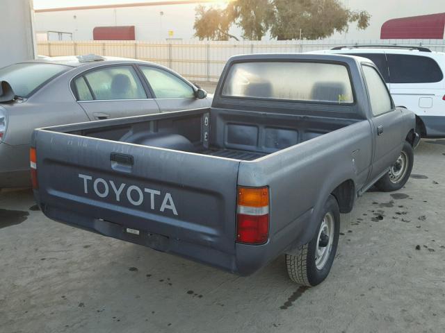 JT4RN81A0M0064673 - 1991 TOYOTA PICKUP 1/2 GRAY photo 4