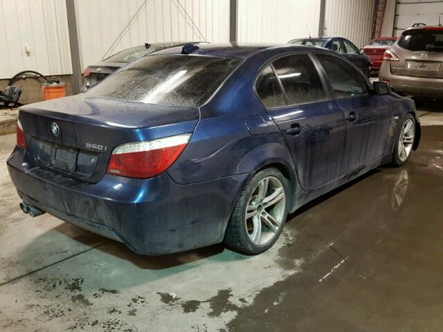 WBANW53548CT48559 - 2008 BMW 550 I BLUE photo 4