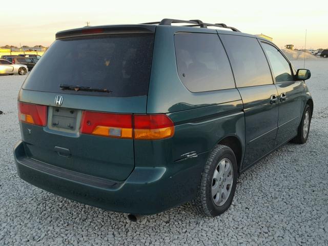 2HKRL18643H504720 - 2003 HONDA ODYSSEY EX GREEN photo 4