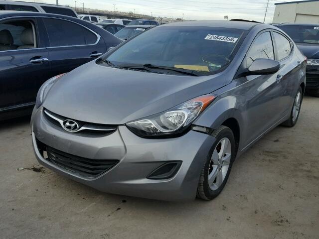 KMHDH4AE7BU103614 - 2011 HYUNDAI ELANTRA GL SILVER photo 2