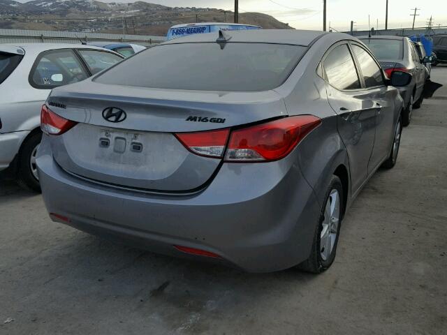 KMHDH4AE7BU103614 - 2011 HYUNDAI ELANTRA GL SILVER photo 4