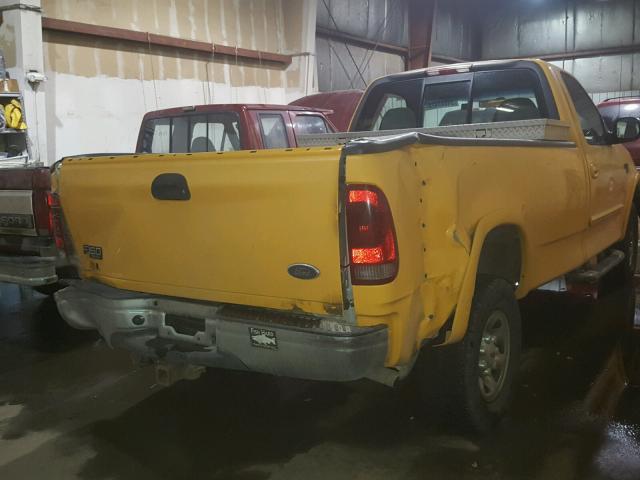 1FTPF18L62NA21197 - 2002 FORD F150 YELLOW photo 4