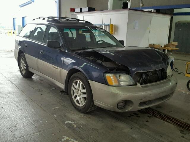 4S3BH675626657259 - 2002 SUBARU LEGACY OUT BLUE photo 1