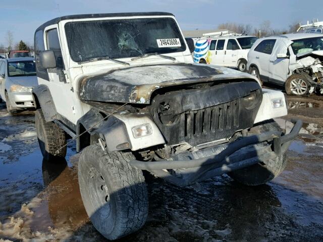 1J4FA49S73P350010 - 2003 JEEP WRANGLER / WHITE photo 1