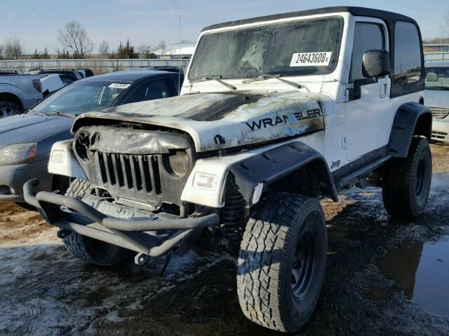 1J4FA49S73P350010 - 2003 JEEP WRANGLER / WHITE photo 2