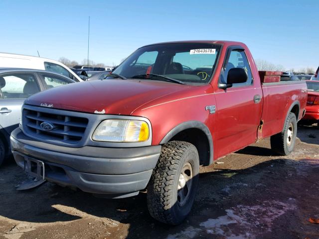 1FTRF18W91NB08321 - 2001 FORD F150 RED photo 2