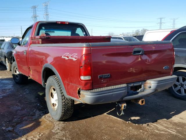 1FTRF18W91NB08321 - 2001 FORD F150 RED photo 3