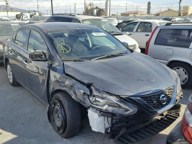 3N1AB7AP9HY289158 - 2017 NISSAN SENTRA S GREEN photo 1