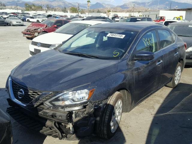 3N1AB7AP9HY289158 - 2017 NISSAN SENTRA S GREEN photo 2