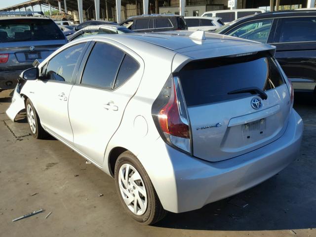 JTDKDTB3XF1581919 - 2015 TOYOTA PRIUS C SILVER photo 3