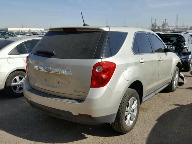 1GNALAEK8EZ138357 - 2014 CHEVROLET EQUINOX LS GOLD photo 4