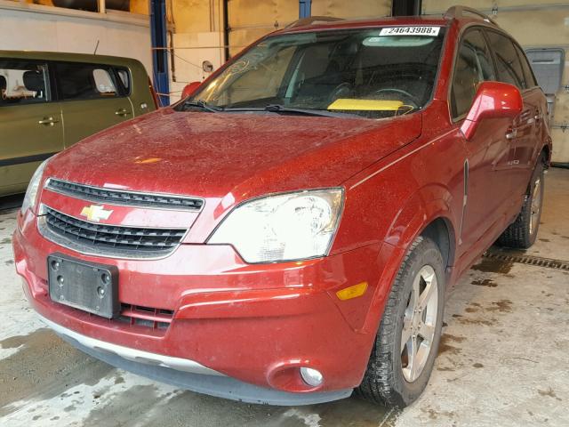 3GNAL3E52CS598713 - 2012 CHEVROLET CAPTIVA SP RED photo 2