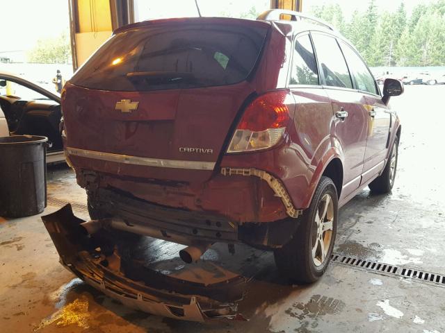 3GNAL3E52CS598713 - 2012 CHEVROLET CAPTIVA SP RED photo 4