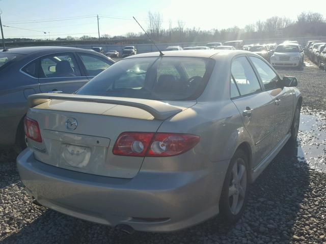 1YVFP80DX45N83249 - 2004 MAZDA 6 S BEIGE photo 4