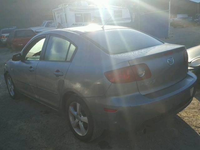 JM1BK12F551308292 - 2005 MAZDA 3 I GRAY photo 3