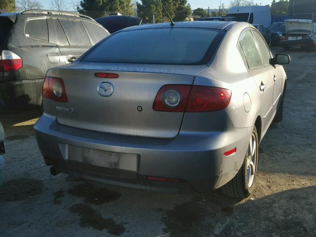 JM1BK12F551308292 - 2005 MAZDA 3 I GRAY photo 4