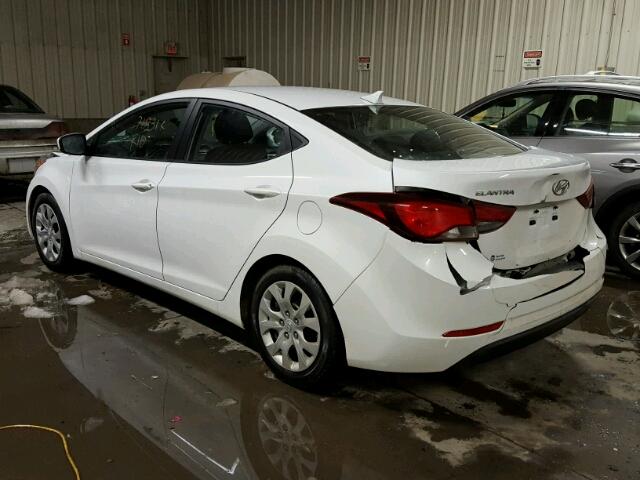 5NPDH4AE2FH624468 - 2015 HYUNDAI ELANTRA SE WHITE photo 3