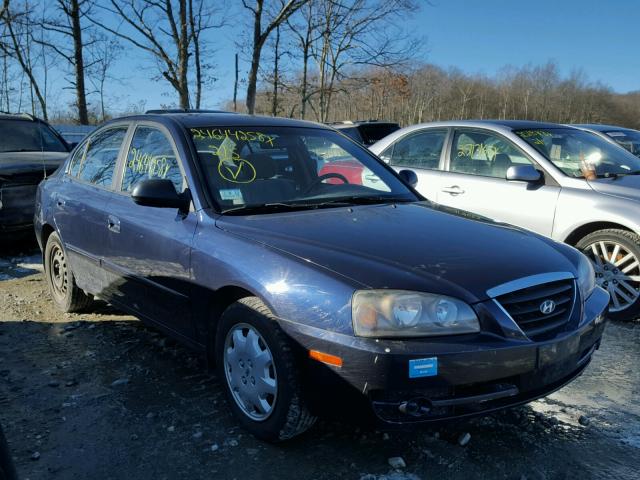 KMHDN46D75U073818 - 2005 HYUNDAI ELANTRA GL BLUE photo 1