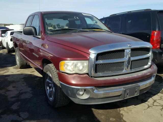 1D7HA18N53S208864 - 2003 DODGE RAM 1500 S BURGUNDY photo 1