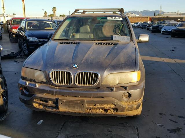 5UXFA53552LH80642 - 2002 BMW X5 3.0I GRAY photo 10