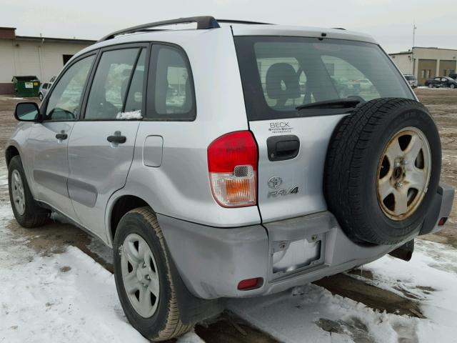 JTEHH20V120163368 - 2002 TOYOTA RAV4 SILVER photo 3