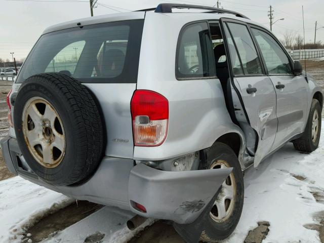 JTEHH20V120163368 - 2002 TOYOTA RAV4 SILVER photo 4