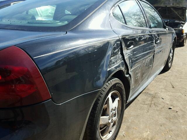2G2WS522641209225 - 2004 PONTIAC GRAND PRIX BLACK photo 9