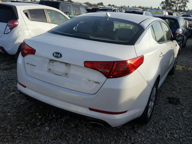 5XXGN4A77CG034751 - 2012 KIA OPTIMA EX WHITE photo 4