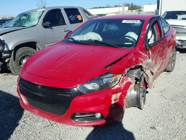 1C3CDFBB7GD540522 - 2016 DODGE DART SXT RED photo 2