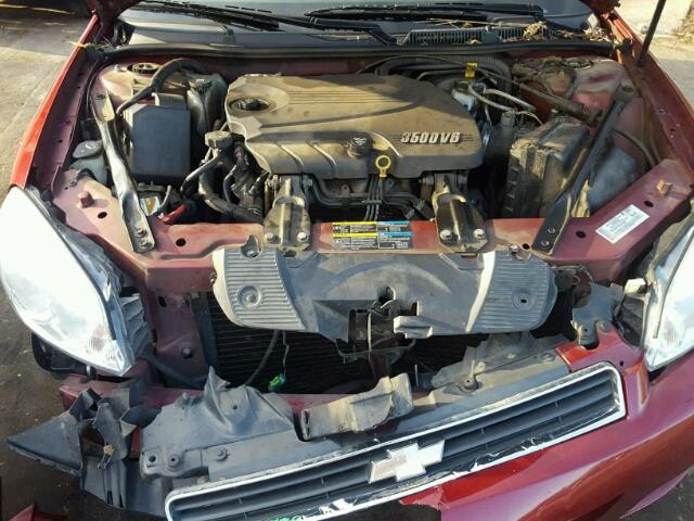 2G1WT58K989279902 - 2008 CHEVROLET IMPALA LT RED photo 7