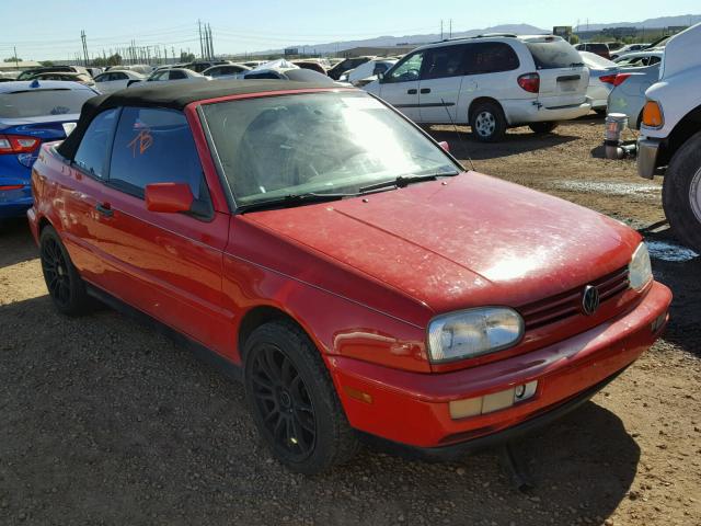 3VWBA61EXWM804490 - 1998 VOLKSWAGEN CABRIO GLS RED photo 1