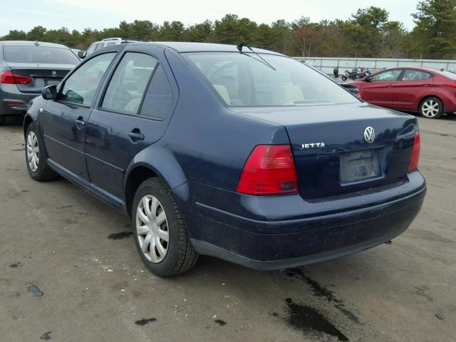 3VWSK69M61M186277 - 2001 VOLKSWAGEN JETTA GLS BLUE photo 3