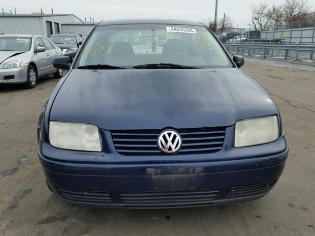 3VWSK69M61M186277 - 2001 VOLKSWAGEN JETTA GLS BLUE photo 9