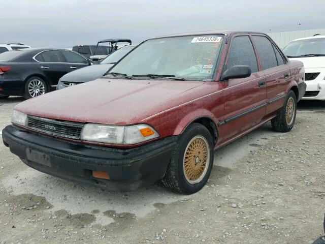 JT2AE94A3L3303119 - 1990 TOYOTA COROLLA DL RED photo 2