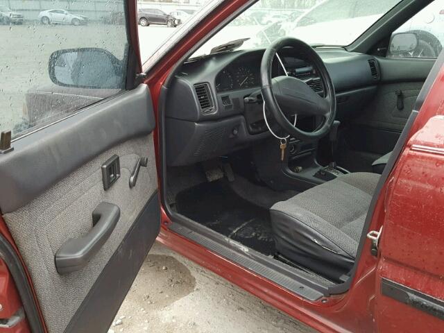 JT2AE94A3L3303119 - 1990 TOYOTA COROLLA DL RED photo 9