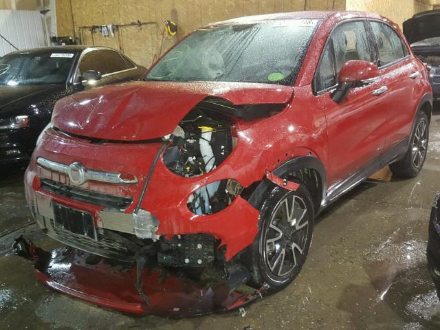 ZFBCFYAB7HP555995 - 2017 FIAT 500X POP RED photo 2