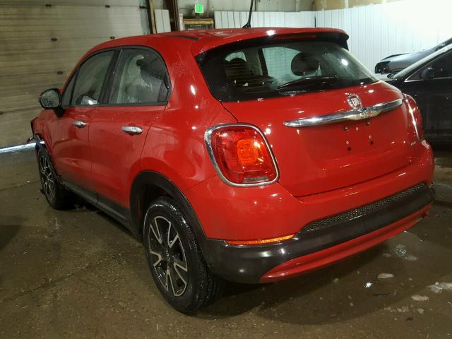 ZFBCFYAB7HP555995 - 2017 FIAT 500X POP RED photo 3