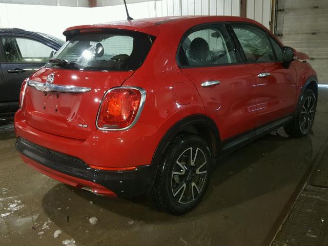 ZFBCFYAB7HP555995 - 2017 FIAT 500X POP RED photo 4