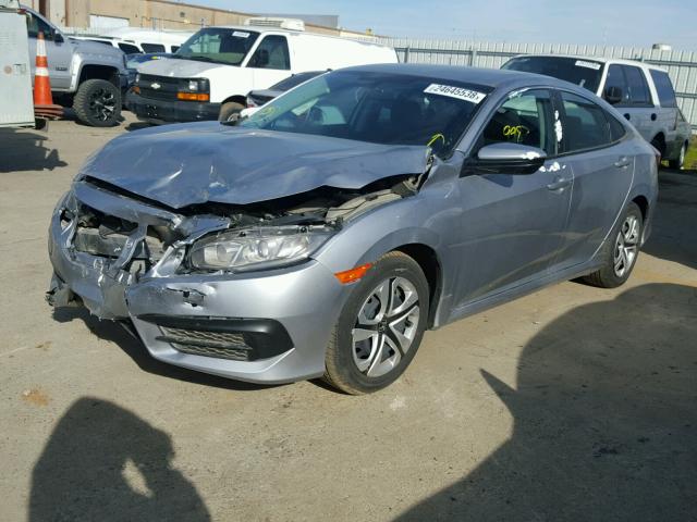 19XFC2F54HE212502 - 2017 HONDA CIVIC LX SILVER photo 2