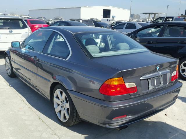 WBABN33481JW58006 - 2001 BMW 325 CI GRAY photo 3