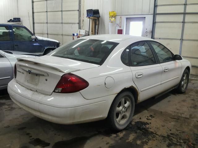 1FAFP55U62A230255 - 2002 FORD TAURUS SES WHITE photo 4