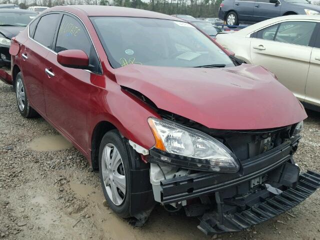 3N1AB7AP9FL680398 - 2015 NISSAN SENTRA S RED photo 1