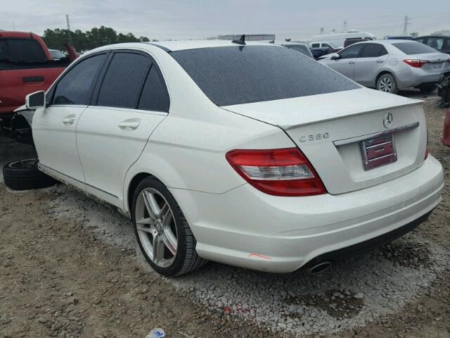 WDDGF5GBXAF389364 - 2010 MERCEDES-BENZ C 350 WHITE photo 3