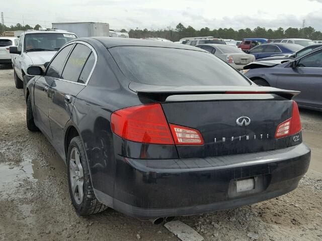 JNKCV51E63M300336 - 2003 INFINITI G35 BLACK photo 3