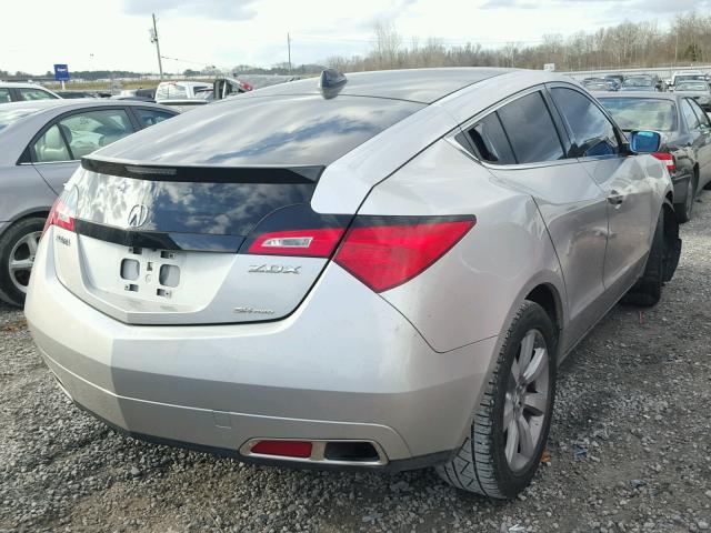 2HNYB1H46CH501110 - 2012 ACURA ZDX TECHNO SILVER photo 4