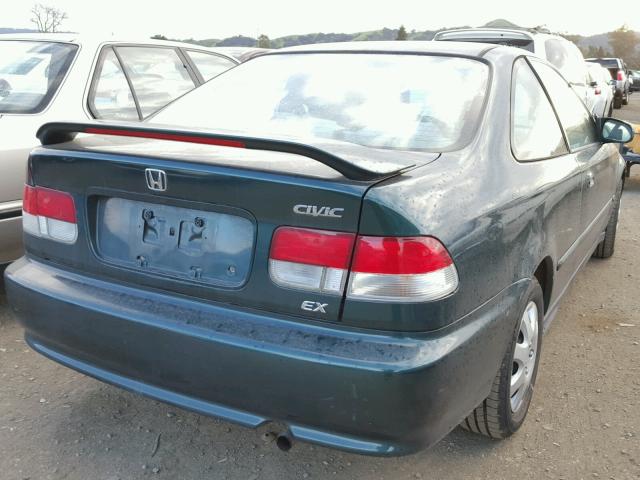 1HGEJ8144YL092292 - 2000 HONDA CIVIC EX GREEN photo 4