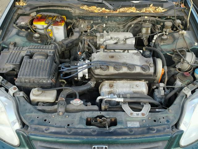 1HGEJ8144YL092292 - 2000 HONDA CIVIC EX GREEN photo 7