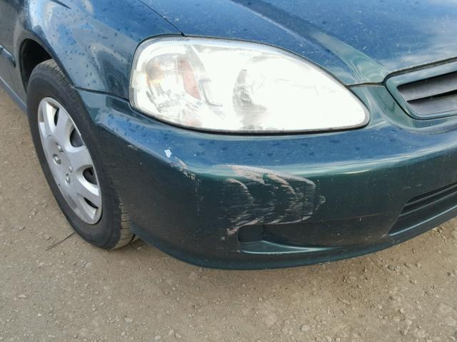 1HGEJ8144YL092292 - 2000 HONDA CIVIC EX მწვანე ფოტო 9